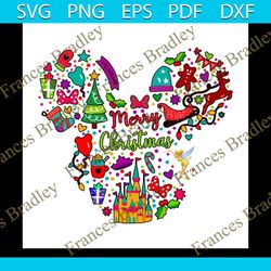 disney mickey mouse merry christmas svg, christmas svg, disney svg, mickey mouse head svg, christmas party svg, christma