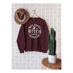 not every witch lives in salem sweatshirt, salem sweat, premium witches brew sweatshirt, witch halloween sweater, salem