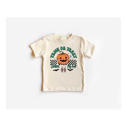 trick or treat smell my feet shirt, spooky toddler shirt, halloween toddler shirt, retro halloween kids t-shirt, pumpkin