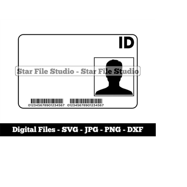 Ids Svg ID Empty Template 2 Svg, Identification Svg, Drivers License - Inspire ...