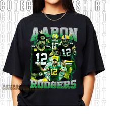 vintage style aaron rodgers t shirt, aaron rodgers bootleg shirt, american football shirt, football fan gifts ar56