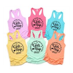 summer tank top, girls trip airport racerback tank, girls weekend 2023 tees, girls vacation shirt, girls weekend trip, v