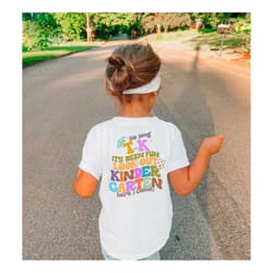 transitional kindergarten grad shirt, tk graduation t-shirt, last day of school t-shirt, aesthetic toddler tee, toddler
