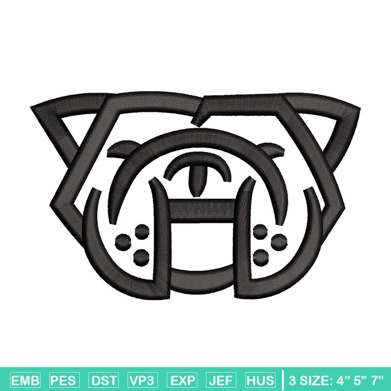 Bull dog embroidery design, Bull embroidery, Embroidery file, Embroidery shirt, Emb design, Digital download.jpg