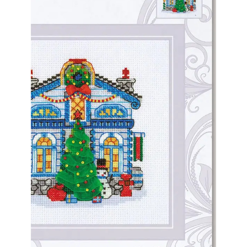 Cross Stitch Kit - Ice House - Christmas - Embroidery Kit - Needlework Kit - DIY Kit.png