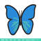 Butterfly blue embroidery design, Butterfly embroidery, Embroidery file, Embroidery shirt, Emb design, Digital download.jpg