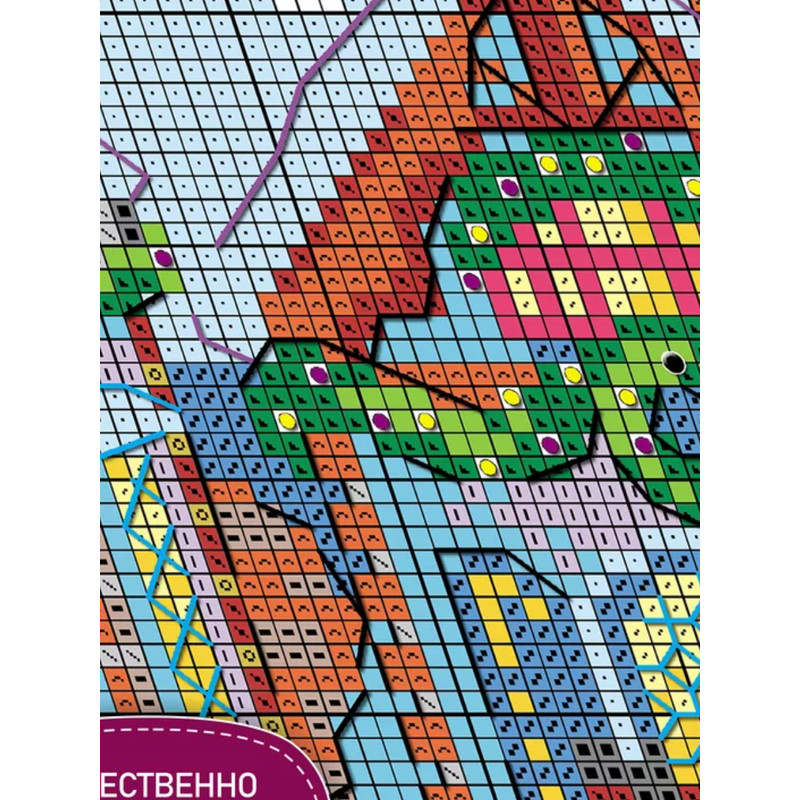 Cross Stitch Kit - A House with a Sleigh - Christmas - Embroidery Kit - Needlework Kit - DIY Kit (3).png