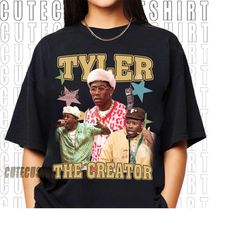 tyler the creator bootleg inspired t-shirt, tyler merch, tyler vintage oversized unisex shirt, retro bootleg 90s tees, c