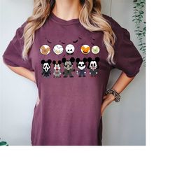 Comfort Color Disney Horror Friends Shirt, Disney Horror Nights, Disney Halloween Shirt,Horror Fan Shirt, Disney Family