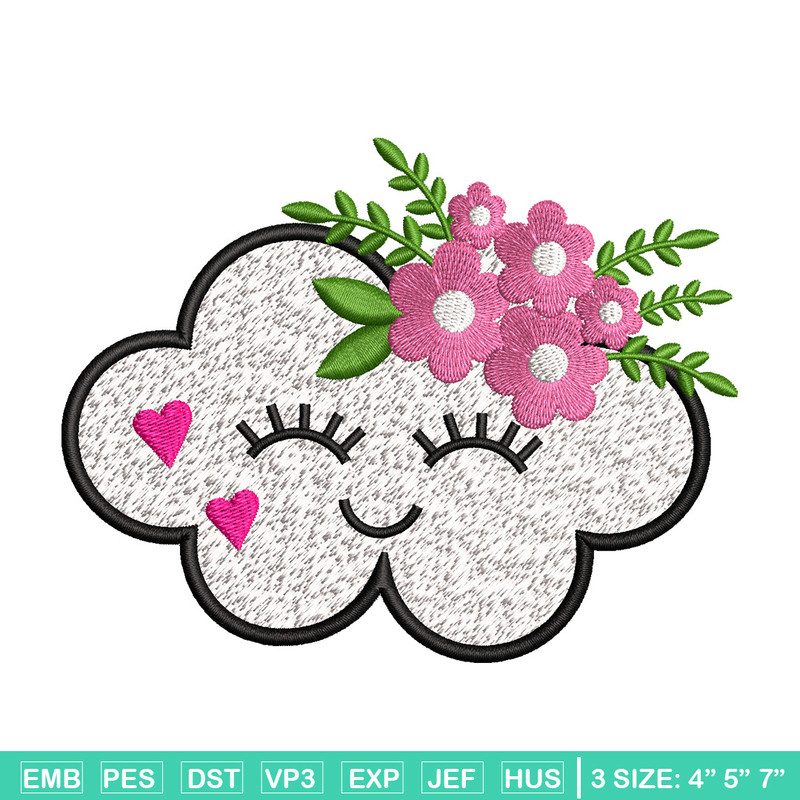 Cloud cute embroidery design, Cloud embroidery, Embroidery file, Embroidery shirt, Emb design, Digital download.jpg