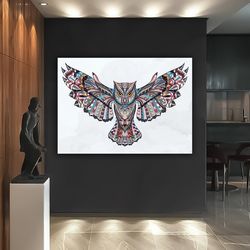 banksy owl painting, graffiti owl art, owl wall art, owl street art, owl painting, owl decor