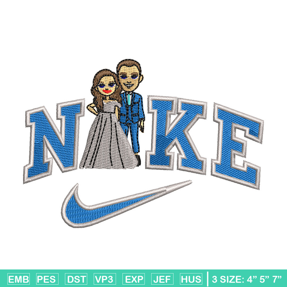 Couple x nike embroidery design, Couple embroidery, Nike design, Embroidery shirt, Embroidery file, Digital download.jpg