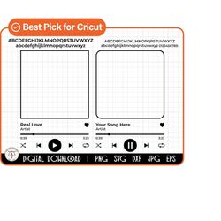 music player svg, music glass artwork svg, song cover svg, album cover svg, audio control svg, acrylic music player svg,