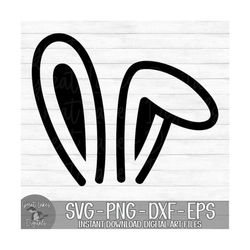 bunny ears - instant digital download - svg, png, dxf, and eps files included! easter bunny, rabbit ears