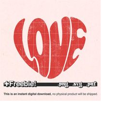 valentine retro love heart svg png shirt, distressed heart svg, love svg, valentines day svg for cricut ,hearts svg, i l