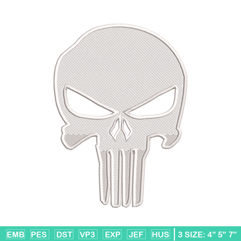 Head skeleton embroidery design, Skeleton embroidery, Emb design, Embroidery shirt, Embroidery file, Digital download.jpg