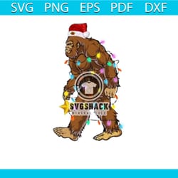 gorillas svg, animal svg, santa hat svg, christmas light svg, star svg, christmas gift svg, christmas animal svg, strong