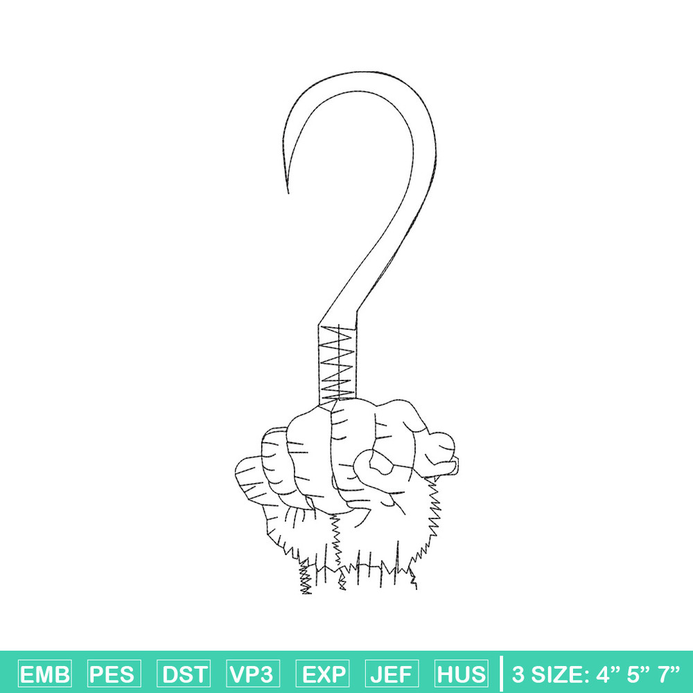 Hook design embroidery design, Hook embroidery, Embroidery file, Embroidery shirt, Emb design, Digital download.jpg