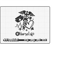 nurse svg, nurse life, stethoscope heart svg, medical caduceus symbol, rn svg, nurse png, nursing svg, nurse life svg, f