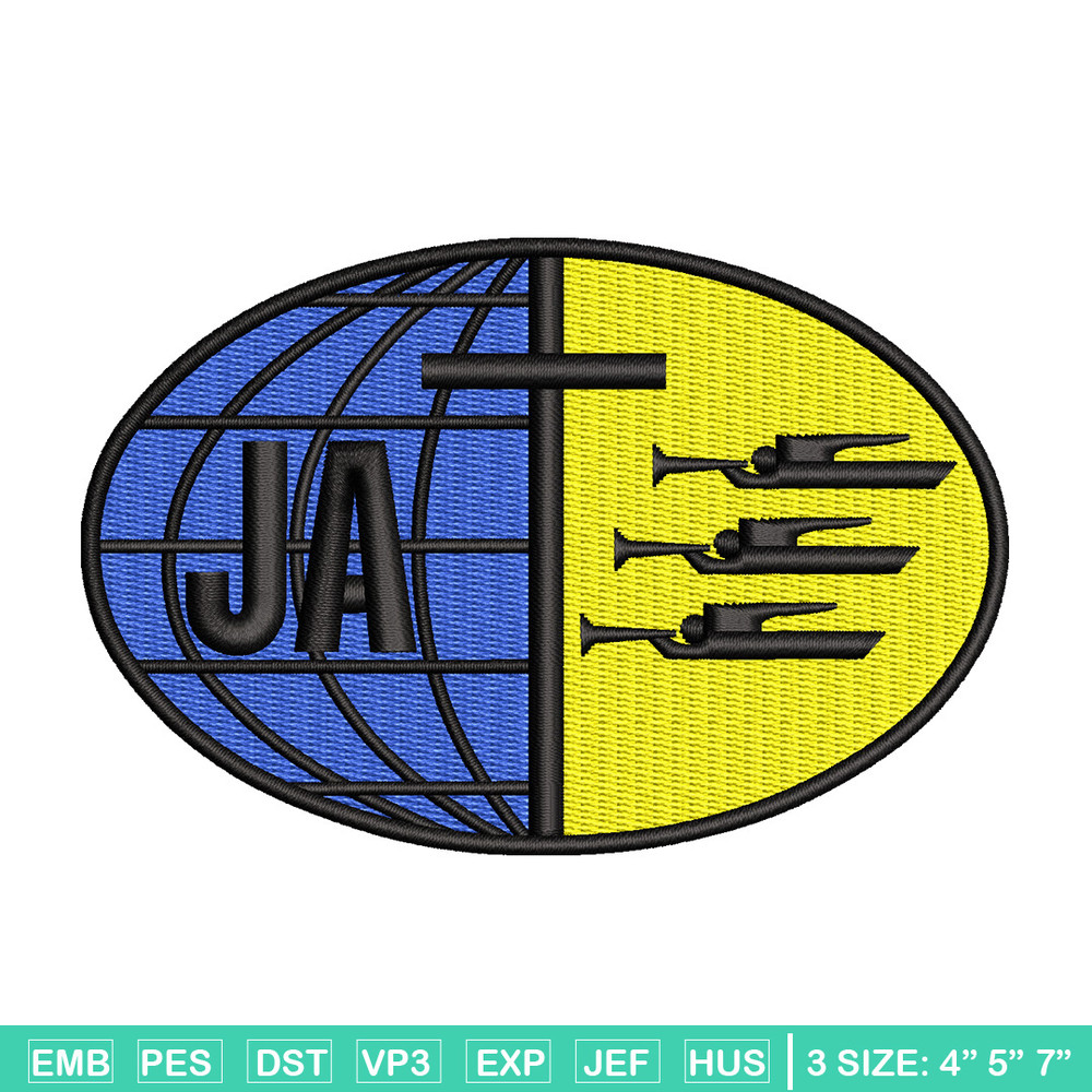 Ja logo embroidery design, Logo embroidery, Embroidery file, Embroidery shirt, Emb design, Digital download.jpg
