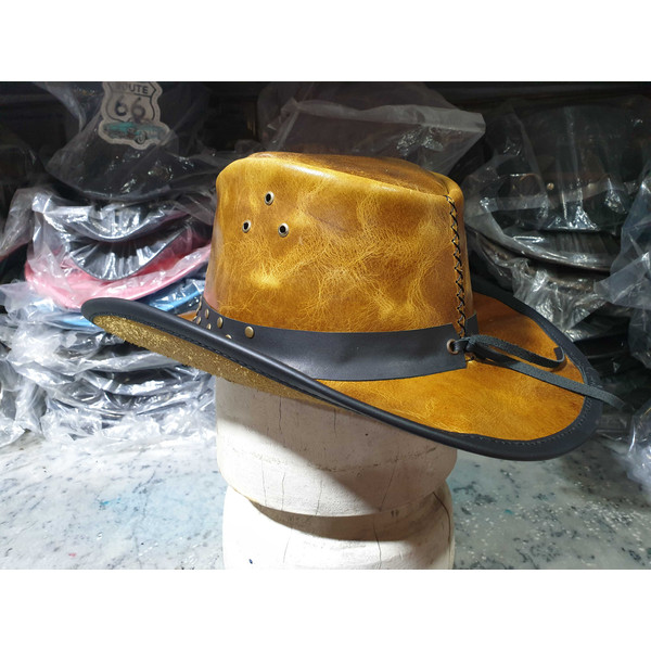 Western Australian Cowboy Outback Leather Hat (6).jpg