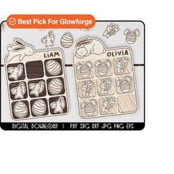 easter tic tac toe svg, tic tac toe svg glowforge, easter basket stuffers, easter egg svg, easter decor svg, laser cutti