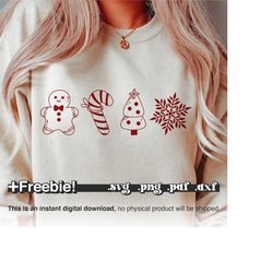gingerbread svg, funny christmas shirt svg, candy cane svg, christmas cookie, christmas words svg, merry christmas svg,