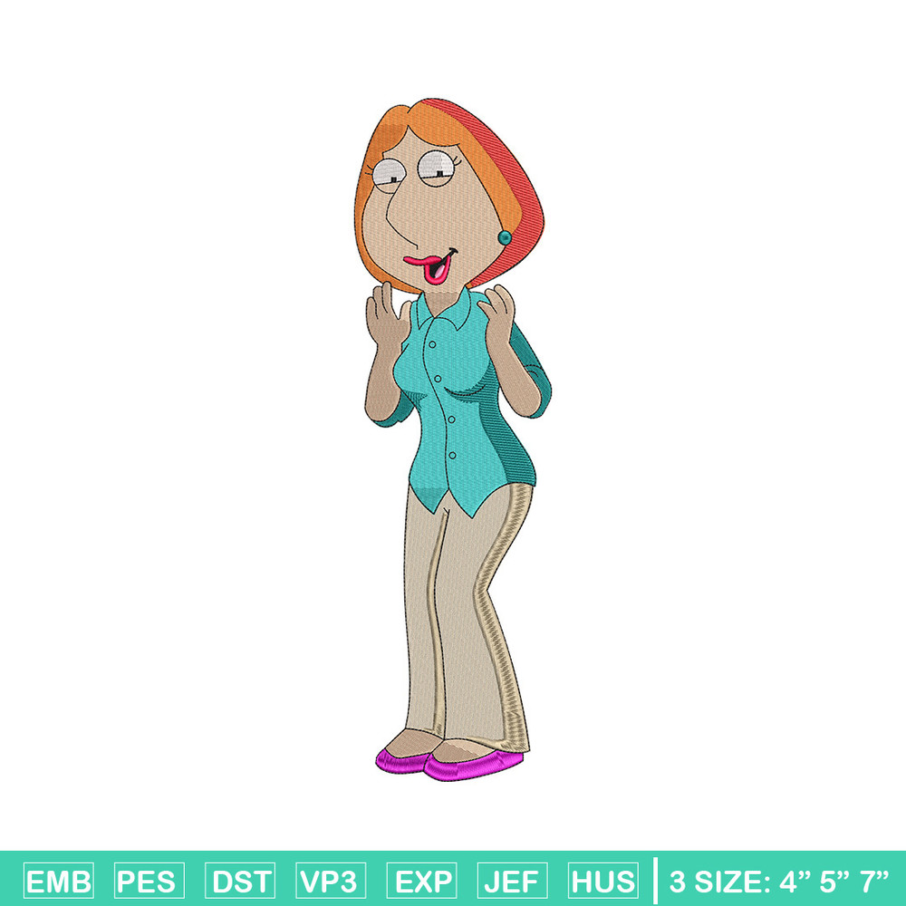 Lois Griffin embroidery design, Family guy embroidery, Embroidery file, Embroidery shirt, Emb design, Digital download.jpg