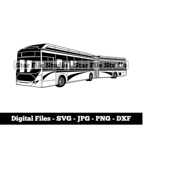 File Bus Auto Strech Bus 4 Svg, Bus Svg, Articulated Bus Svg, Public Trans - Inspire ...