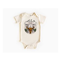 Wild Child Baby Bodysuit, Kids Retro TShirt, Wild Soul Toddler Tee, Wild Flower Youth Shirt, Vintage Baby Bodysuit