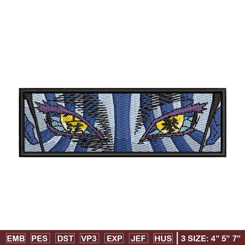 Akaza eyes embroidery design, Demon slayer embroidery, Anime design, Embroidery shirt, Embroidery file, Digital download.jpg