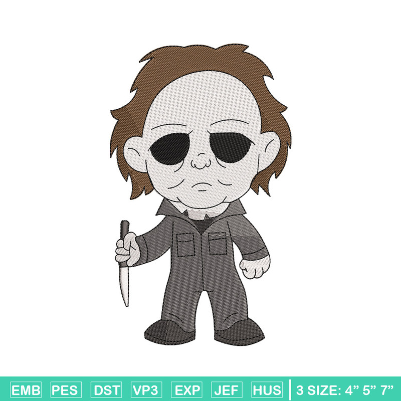 Michael Myers embroidery design, Horror embroidery, Embroidery file,Embroidery shirt, Emb design, Digital download.jpg
