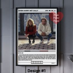 when harry met sally poster, when harry met sally print, when harry met sally decor, when harry met sally art, rob reine