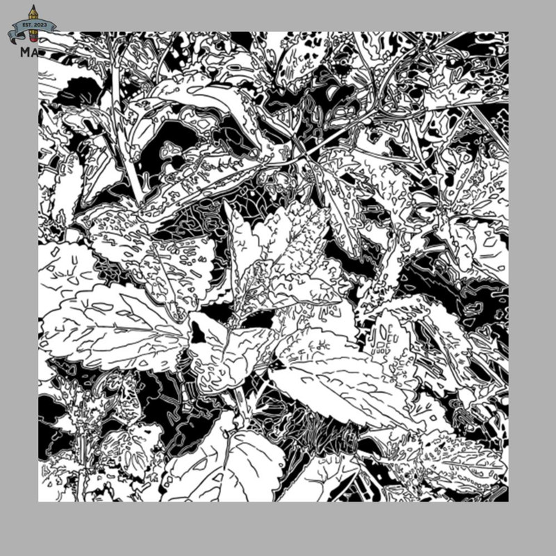 ML0908555-Leafs - Black and White Sublimation PNG Download.jpg