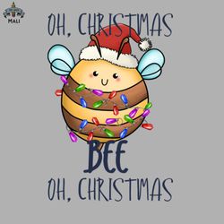 Oh Christmas Bee Sublimation PNG Download