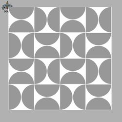 light grey on white mid century modern geometric shapes sublimation png download