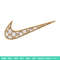 Nike brown embroidery design, Nike embroidery, Nike design, Embroidery shirt, Embroidery file, Digital download.jpg