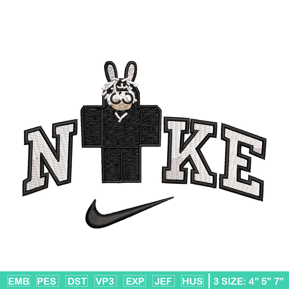 Nike bunny lego embroidery design, Bunny embroidery, Nike design, Embroidery shirt, Embroidery file, Digital download.jpg
