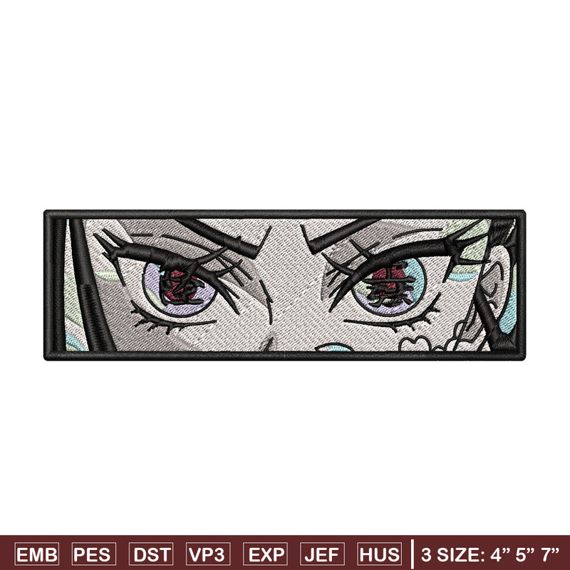 Daki eyes embroidery design, Daki embroidery, Embroidery shirt, Embroidery file, Anime design, Digital download.jpg