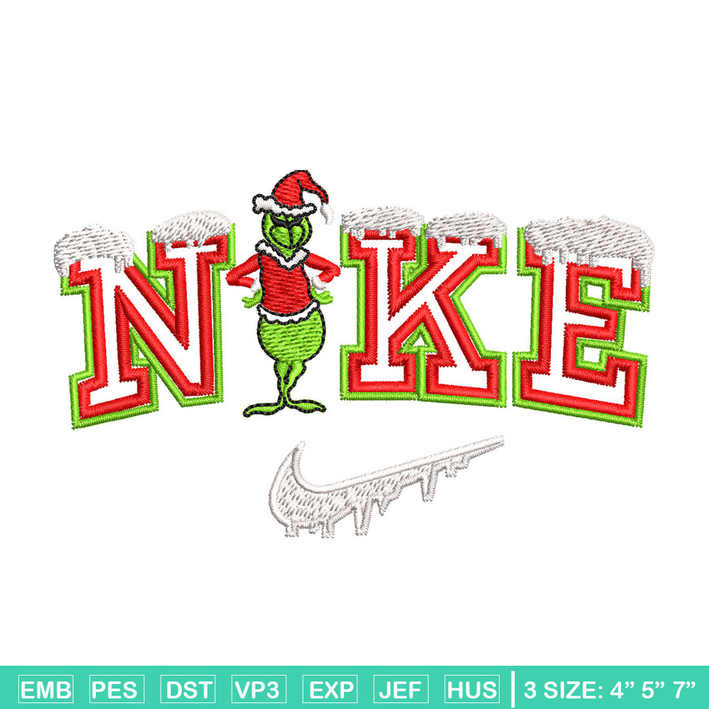 Nike chrismas embroidery design, Chrismas embroidery, Nike design, Embroidery shirt, Embroidery file, Digital download.jpg