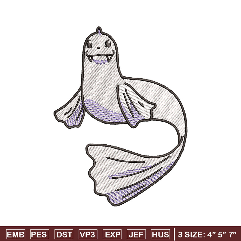 Dewgong embroidery design, Pokemon embroidery, Anime design, Embroidery shirt, Embroidery file,Digital download.jpg