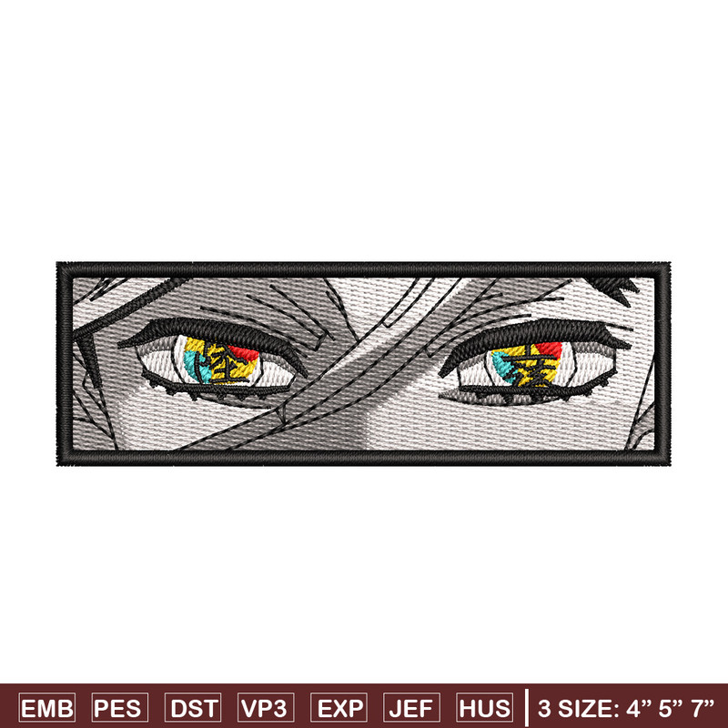 Douma eyes embroidery design, Douma embroidery, Anime design, Embroidery shirt, Embroidery file, Digital download.jpg