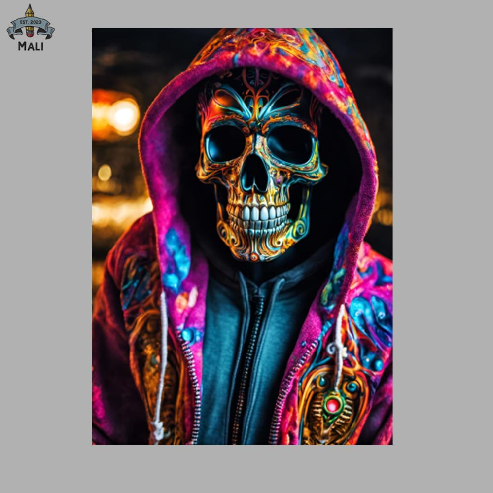 ML0908906-Skeleton Wearing Pink Hoodie Sublimation PNG Download.jpg