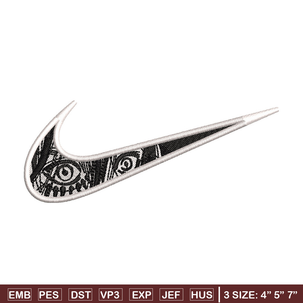 Eren eyes nike embroidery design, Aot embroidery, Nike design, Embroidery shirt, Embroidery file, Digital download.jpg