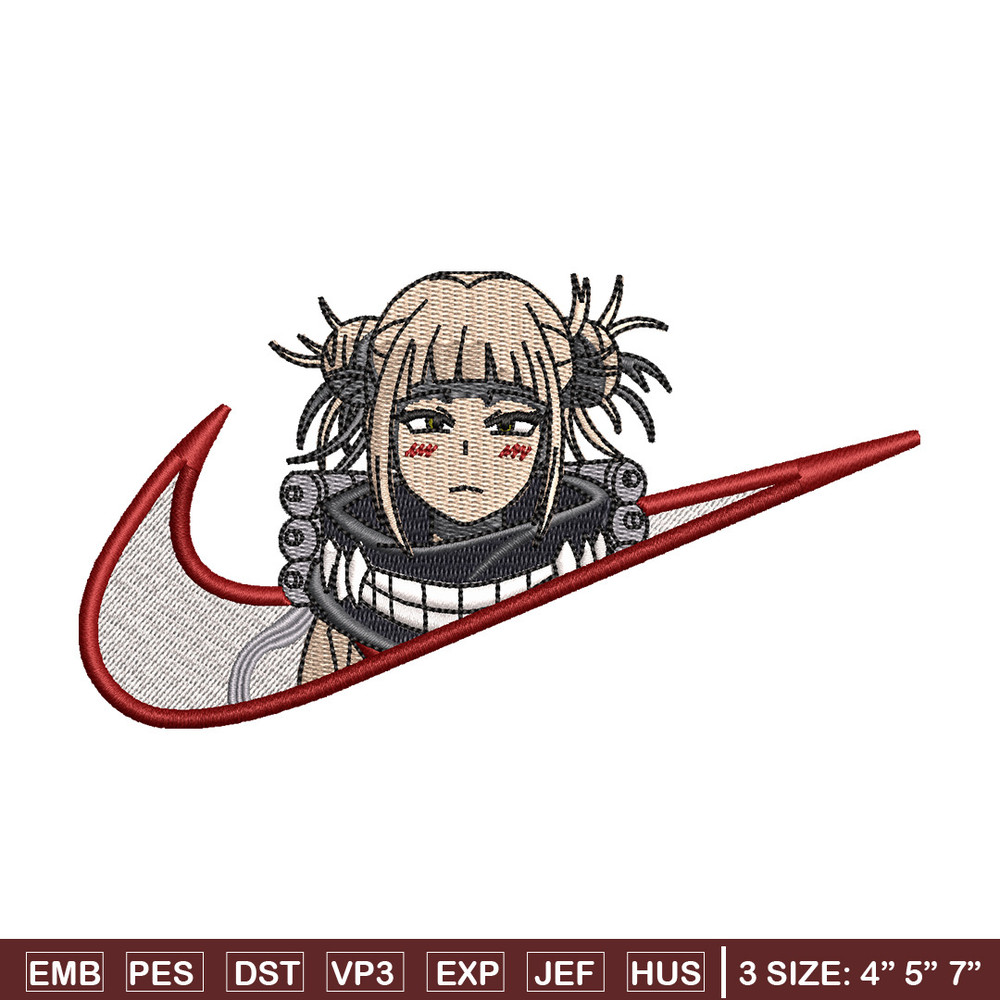 Himiko toga swoosh embroidery design, Mha embroidery, Nike design, Embroidery shirt, Embroidery file, Digital download.jpg