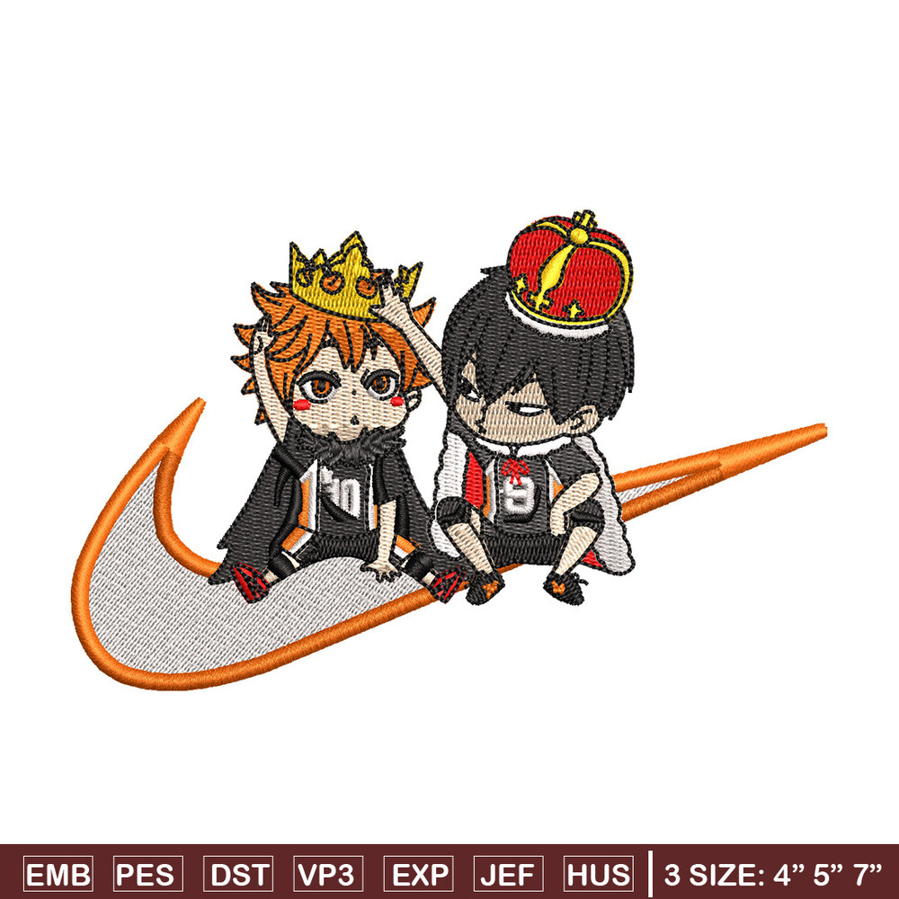 Hinata tobio nike embroidery design, Haikyu embroidery, Nike design, Embroidery shirt, Embroidery file, Digital download.jpg