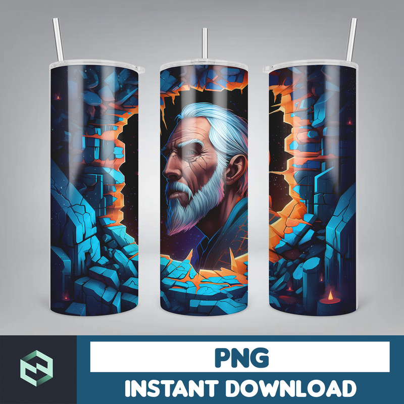 Cartoon and super hero Tumbler Wrap Png, 3D Tumbler Design Skinny Sublimation, Digital Download (9).jpg