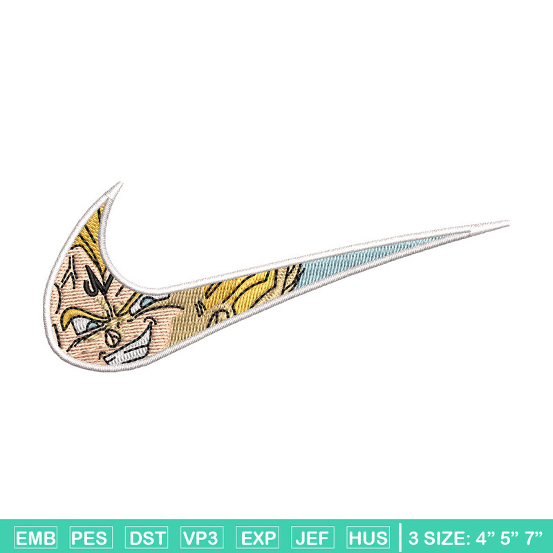 Nike vegeta embroidery design, Dragonball embroidery, Nike design, Embroidery shirt, Embroidery file, Digital download.jpg