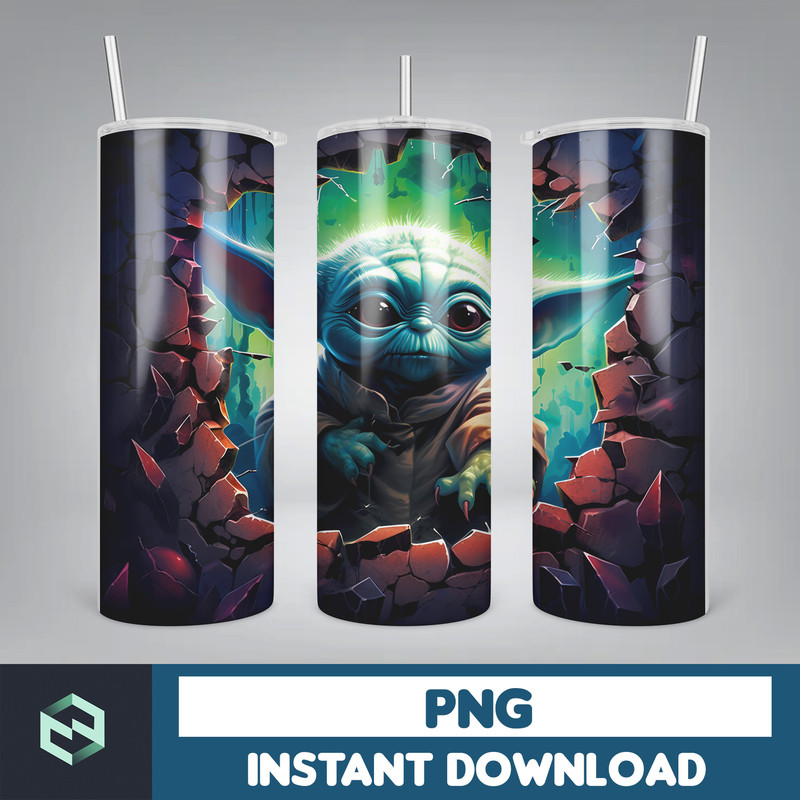 Cartoon and super hero Tumbler Wrap Png, 3D Tumbler Design Skinny Sublimation, Digital Download (24).jpg