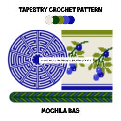 Crochet Bag Pattern, Wayuu Mochila Bag, Tote Bag DIY, Beach Bag, Shoulder bag, boho handbag /961